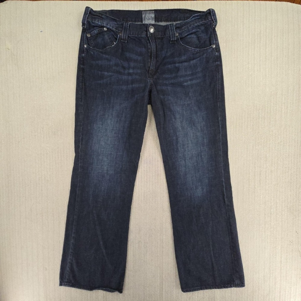 Rock & Republic AXL Jeans Mens 38x32 Blue Straight Leg Denim Pants R510145